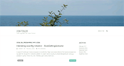 Desktop Screenshot of jontolof.com